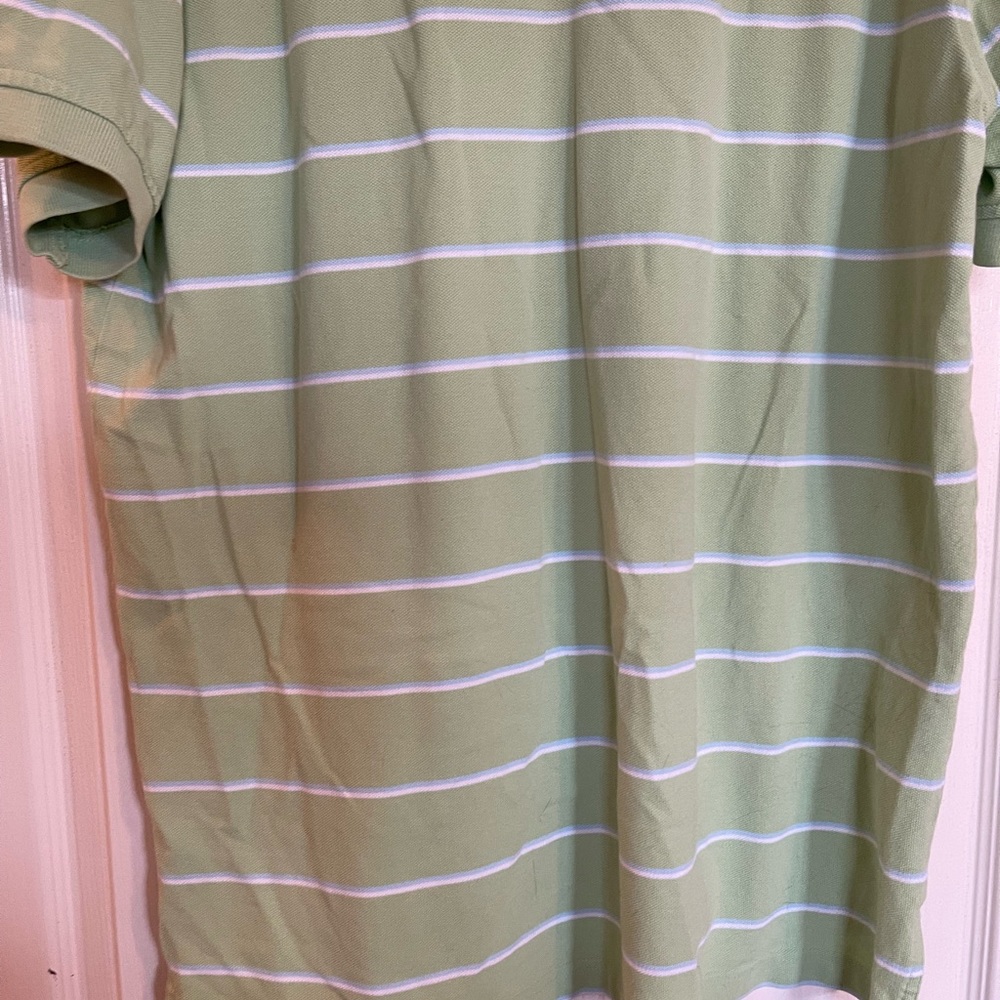 Tommy Hilfiger Men’s Lime Green Striped Classic Pique Polo Shirt XL - Picture 8 of 10